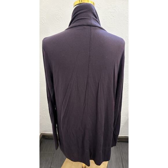 Athleta Women's Pranayama Purple Athletic Open Cardigan Thumbholes Size Medium - Picture 4 of 6